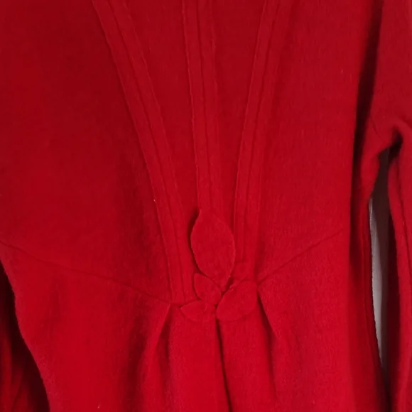 Cynthia Rowley Bold Red Women's Cardigan - Picture 4 of 4